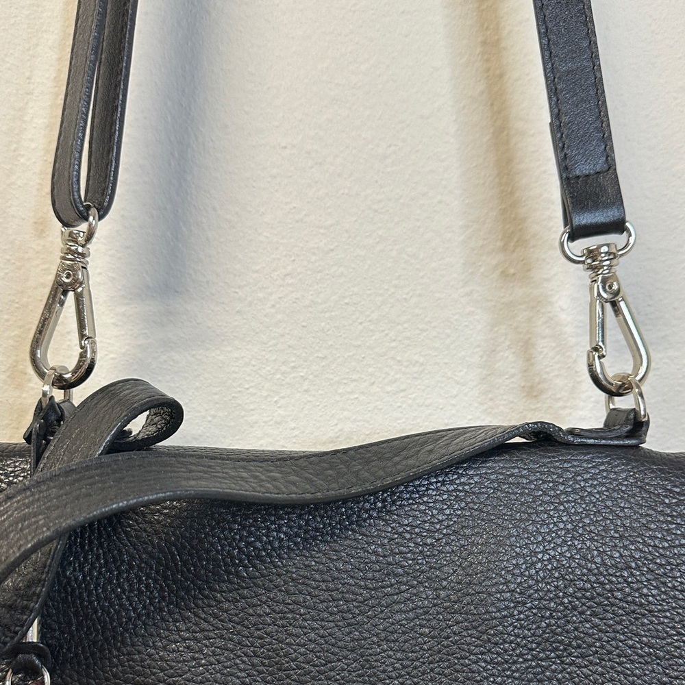 Vélez Genuine Pebble Leather Black Purse with Removable Crossbody Strap EUC - Picture 7 of 9